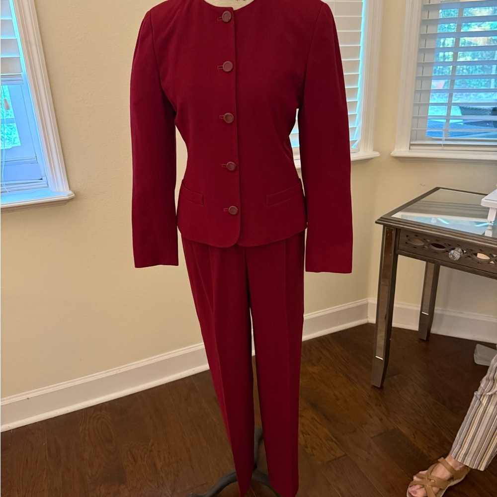 Liz Claiborne Burgundy Pantsuit